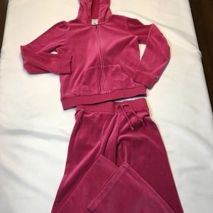 Girls sweatpants and hoodie